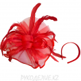 Заколка Перья с ободком d-320мм 15 - Красный