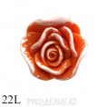 Пуговица декоративная на ножке RBz-82 22L, 08 - Оранжевый