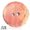 Пуговица деревянная CB R-24 32L, E - Оранжевый