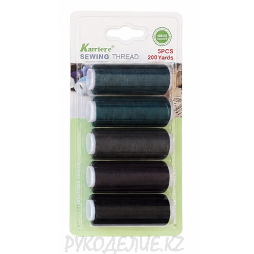 Набор ниток 40/2 Karriere Sewing Thread 5шт Набор ниток 40/2 Karriere Sewing Thread 5шт