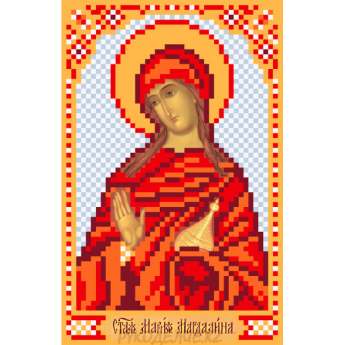 Рисунок на шелке Святая Мария 22*25см Матрёнин Посад