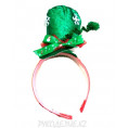 Ободок Новогодний микс N62 1 - Зелёный, Шляпа