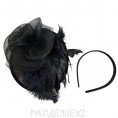 Заколка с ободком d-200мм 04 - Черный