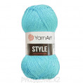 Пряжа Style YarnArt 673 - Бирюзово-голубой