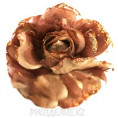 Брошь Цветы роза d-110мм 3 - Темно-коричневый
