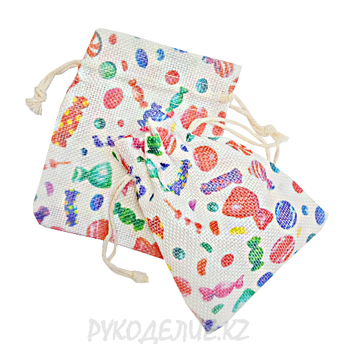 Мешочек новогодний Праздник леденец 10*12см