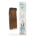 Волосы - тресс для кукол "Прямые" длина волос 15см, ширина 100см 18Т - Русый, 2294884