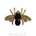 Брошь Насекомые 1 - Жук, черный 30*20мм