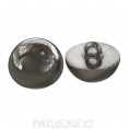 Пуговица металлоимитация на ножке DA 5101 20L, 04 - S.Black