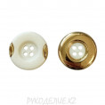 Пуговица универсальная 4п RB z-62 18L, 1 - White/G