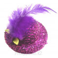 Заколка шляпка 55*55мм 21 - Фиолетовый