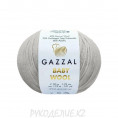 Пряжа Baby Wool Gazzal 817 - Серый