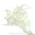 Цветок - брошь Роза d-110мм 1 - Белый