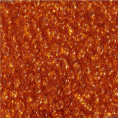 Бисер прозрачный глянцевый 10/0 Preciosa 10070 - Рыже-коричневый